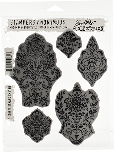 Stampers Anonymous Tim Holtz Cling Stamps 7X8.5, Distress Damask