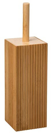 5five - Scopino per WC da appoggio, Unknown Earth - Bambù - 10 x 10 x 37 cm - Per WC, Bagno