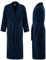 PandaHome Bademantel Damen und Herren aus 100% Baumwolle, Morgenmantel Frottee Kuschel, Saunamantel Warm und Kuschelig, Schnelltrocknend Weich Saugstark Bademäntel 400 g/m² (Navy-Medium)