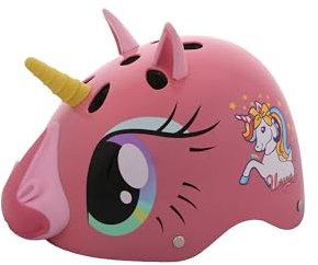 STREETJAM Unisex Jugend Caschetto In 3D Unicorno Einhorn Helm, Lila, Taglia unica Bambino