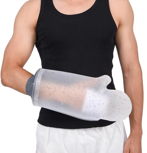 COMFYTHERA Housse imperméable pour plâtre de douche et plaie de bain adulte étanche pour poignet chirurgical, doigt, réutilisable et durable
