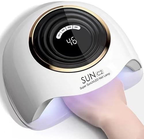 MainPi 288W Lampe UV Ongles Gel LED avec 4 Minuteries/Capteur Automatique,Machine Pour Ongles,LCD Ecran,Séchoirs à Ongles pour Tous les Vernis Gel,Lampe UV Vernis Semi Permanent