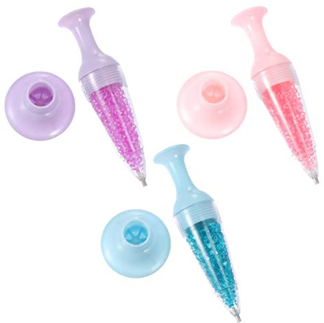 HOODANCOS 3Stücke Strass Dotting Stifte DIY Malwerkzeuge mit Ergonomischem Griff und Strasssteinen für Diamantmalerei Kreuzstich Nagelkunst und Kleidungsgestaltung