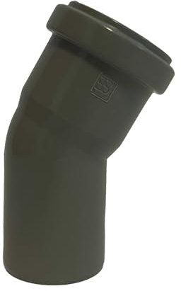 KACZMAREK Bogen DN40/30° Grau PP Kunststoff | mit Dichtung | Gummidichtung | Abwasser Installation | Kanalrohrsystem | HT-System