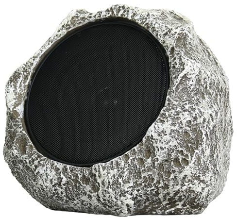 MOUNTTU Altoparlanti da esterno Rock 9x7x7'' Altoparlanti da esterno wireless impermeabili alimentati ad energia solare/USB da ricaricabili per giardini, cortili, ville, parchi, camp