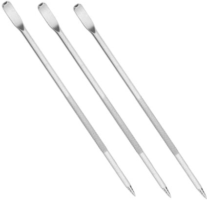 EXHUMKY Penna per Latte in Acciaio 304, Ago Decoratore per caffè Cappuccino e Latte Art, Set da 3 Pezzi per Bar e Uso Domestico, Strumento Riutilizzabile per Miscelare e Creare Design Dettagliati