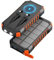 Fandealo-Cargador-Solar-27000mAh-Power-Bank- 22,5W Batería Externa Inalámbrica con 2 Cables Integrado y Linterna LED, USB C PD QC 3.0 Cargador Portátil para Teléfono Tabletas