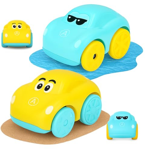 Toyana 1 PCs Wind-Up Bath Toy for Babies & Toddlers – Floating Cartoon Car, Crawling & Swimming Toy for Bathtub, Pool or Floor Play Fun Learning Water Toy for Boys & Girls Age 3+ - Random Colour