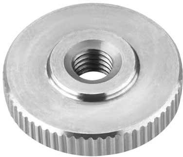 4x SOTOOLS Rändelmutter M5 Edelstahl SS304 flach Edelstahl V2A, DIN 467 flache Form. Ø 20 mm, Höhe 5 mm Rändelschraube für Maschinenbau und vieles mehr