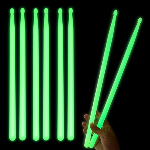 Baquetas Luminosas, 8 Piezas Baquetas Bateria, Baquetas Tambor, Palillos Tambor Para Fiesta Eventos Nocturnos