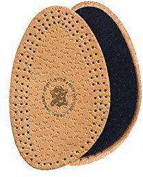 Kaps Halfix Half Insoles - Comfortable Premium Tan Leather & Latex Material - Cushions Your Feet & Prevents Chafing, Blisters & Burns - Heels, Flats, Boots & Statement Shoes (2-3 UK / 35-36 EU Beige)
