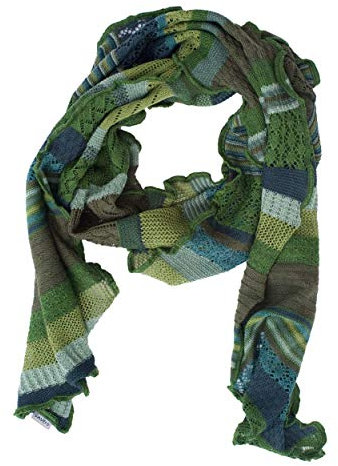 Invero, Merino Schal Manu, 100% Wolle (Grün)