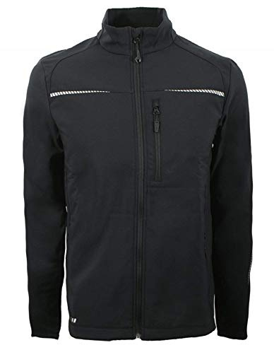 Strauss Engelbert Softshelljacke (Größe L, Farbe schwarz) - Outdoor - winddicht wasserdicht atmungsaktiv - leicht und flexibel