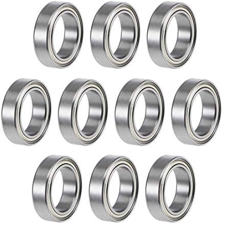 sourcing map 10 Stücke Doppelt Geschirmt Kugellager Kugellager Set Rillenkugellager 6700ZZ Z2 10mm x 15mm x 4 mm Chromstahl kugellager groß Skateboard Bearings Skateboard Kugellager