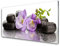 Tulup Glasbilder 100x50cm - Wandbild Druck auf Glas XXL Panorama-Bild Wandbilder aus Echt-Glas Sicherheitsglas Kunstdruck für Küche Wohnzimmer Blumen Steine Kunst