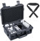Lykus Titan MM410 Wasserdicht Tasche/Koffer/Case für DJI Mini 4 Pro/Mini 3/Pro und DJI RC 2/RC/RC-N2/N1, Schwarz mit Schultergurt, Unterstützung 7 Akkus und RC Gurt [NUR Koffer]