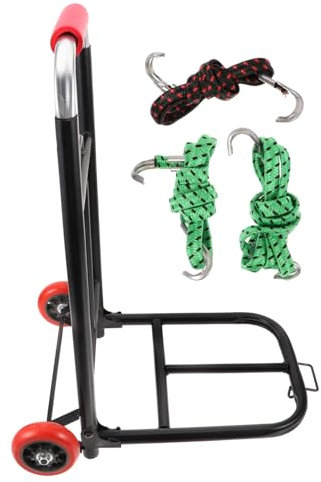 BUGUUYO Carrello Spesa Pieghevole Portatile Con Ruote Silenziose e Maniglia Telescopica Trolley Multifunzione Per Shopping Bagagli e Trasporto Facile Da Manovrare Di Medie Dimensioni