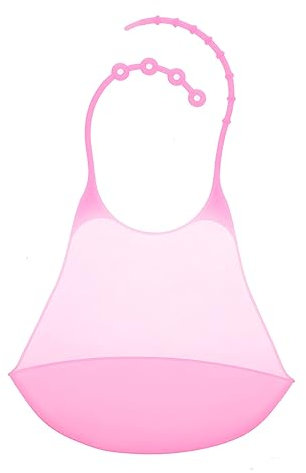 Healeved 3 Stk Reisbeutel Für Erwachsene Dribbeln Lätzchen Attrappen Obst Fütterung Platte Einstellbar Fänger Kittellatz Dribbel-lätzchen Lätzchen Für Erwachsene Essen Rosa Kieselgel