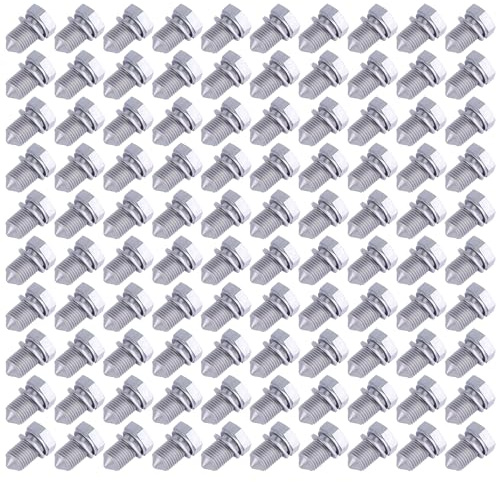 100 tornillos de drenaje de aceite con anillo de sellado, rosca M14 x 1,5 mm, N90813201, N90813202