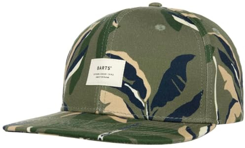 Barts Dakou Keps Herrar - flat brim hatt basebollkeps snapback cap Snapback, med skärm Vår-sommar Sommar - One Size grön