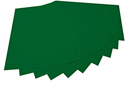 folia 520458 - Bastelfilz, mit feiner Wollqualität, 10 Blatt, 150 g/qm, 20 x 30 cm, tannengrün, klebefleckenfreie Verarbeitung - ideal für vielfältige Bastelarbeiten