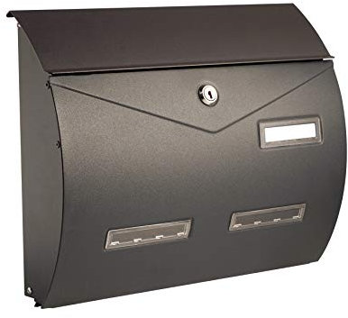 ALUBOX BUSTA Cassetta Posta Formato Rivista 31,5X37,5X10,2 Cm Cassetta Postale Con Sistema Anti Effrazione E Apertura A Vasistas Cassetta Postale Da Esterno Antipioggia Anticorrosione (ROSSO)