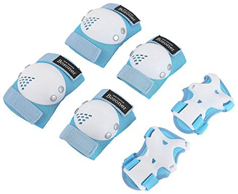 BOSONER Kids/Youth Knee Pad Elbow Pads for Roller Skates Cycling BMX Bike Skateboard Inline Rollerblading, Skating Skatings Scooter Riding Sports