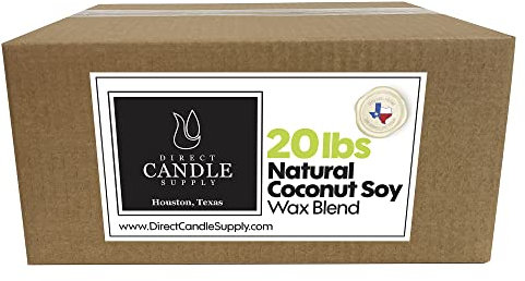 Coconut Soy Wax Slab, 20 lb Candle Wax Block for Candle Making
