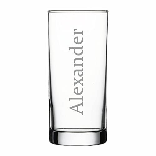 4youDesign Personalisiertes Longdrink-Glas – mit Namensgravur – liebe Geschenkidee – Saftglas mit Name – Geschenk zum Geburtstag, Geschenk für Männer und Frauen