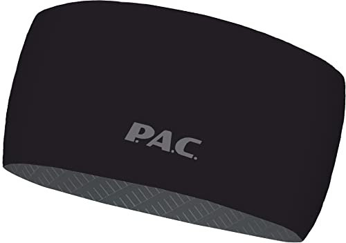 P.A.C. Unisex Recycled Seamless Headband Laufbekleidung Stirnband Blaxe - Schwarz