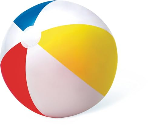 Intex glansig panelboll – uppblåsbar vattenboll/strandboll – diameter 51 cm