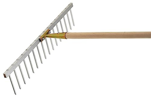 Siena Garden Rastrello in metallo leggero, 62 cm, 16 denti, regolabile