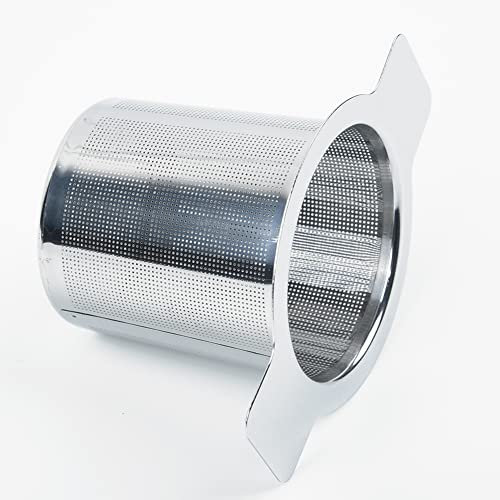 Filtros de té de acero inoxidable, colador de té de doble oreja, filtro de malla fina para infusiones, infusor de té, colador reutilizable fino
