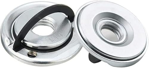 Bestgle 2pcs Ecrou de Serrage Rapide M14, Écrou de Retenue Verrouillage pour Meuleuse D'angle 45 mm M14 à Changement Rapide en Acier Inoxydable