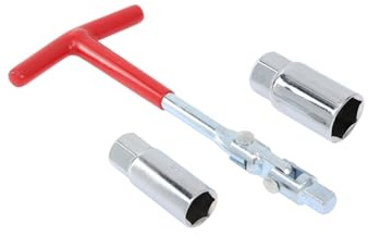 GZZTORES Spark Plug Socket Wrench T-Handle 5/8 Inch (16mm) and 13/16 Inch(21mm) Spark Plug Socket Wrench Remover Installer Tool for Motorcycles, Lawn mowers and Small Motor Vehicles, etc