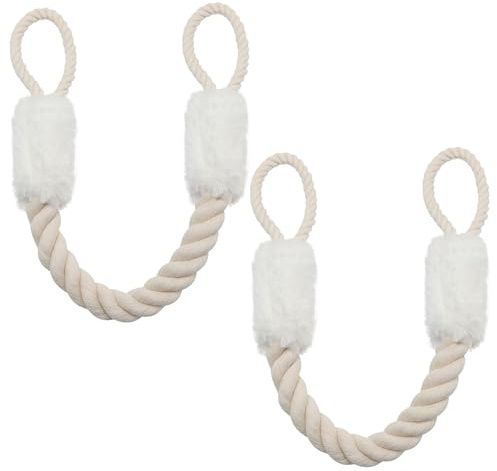 HENGBIRD 2Pcs Türstopper Klinke, Baumwolle Türkordel Klemmschutz für Türen, Türkordeln Türstopper für die Türklinke, Klemmschutz Tür für Türen Haustier & Kinder Fingerschutz
