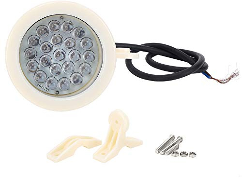MBGAJTXCB Luz subacuática de 22 LED de 24 V, luz de Fuente de Piscina con Cambio automático de Color, iluminación de Paisaje IP68 para decoración al Aire Libre, lámpara LED Brillante