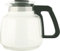 Melitta Verseuse en Verre, Capacité 1 Litre, Pour Cafetières à Filtres Aroma Excellent Steel Glass, Noir/Inox