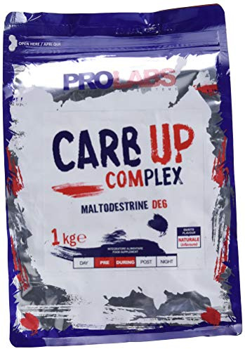 PROLABS CARB UP - Maltodestrine in Polvere DE6 con 59,4g di Carboidrati a Lento Rilascio - Integratore Alimentare Energetico per Attività Alta Intensità, Alta Digeribilità 100% Vegan, 1kg Gusto Neutro