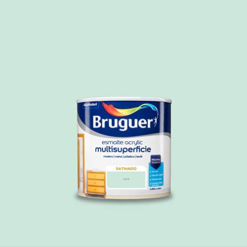 Bruguer Acrylic Multisuperficie Esmalte al agua Satinado Mint 250 ml