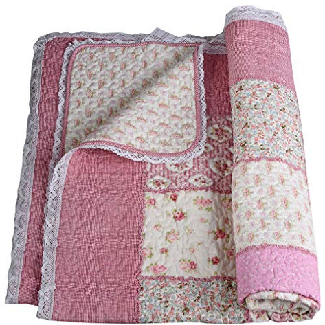Manta Patchwork Shabby Quilt 150x200cm Colcha Edredón Chaleco Techo Residencial kds028 Palazzo Exclusivo, Cubre Cama Frazada