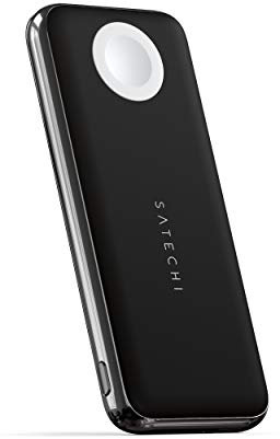 SATECHI Quatro Wireless Power Bank 10.000 mAh Tragbares Ladegerät, Kompatibel mit iPhone 16 Pro Max/16 Pro/16/16 Plus, Apple Watch Ultra & Serien 8/7/6/SE/5/4/3/2/1, AirPods Pro 2/1