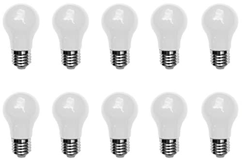 Aiwerttes 10er Pack 3W LED farbige Glühbirne E27 A50 Schraubkappe Warmweiß 3000K Glühbirne für Hochzeit Halloween Weihnachtsfeier Nicht dimmbar