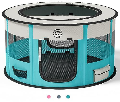 Corralito para perros y cachorros, jaula para mascotas, jaula portátil y plegable para gatos, para gatitos, hámster, conejo, cobayas, con funda de transporte plegable