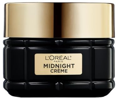 L'Oréal Paris - Midnight Crème Age Perfect Renaissance Cellulaire - Crème de Nuit Régénérante Anti-Âge - Soin Visage Anti-Rides, Fermeté, Confort - Tous Types de Peaux - 50 ml