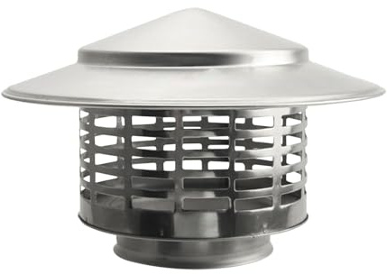 Cappe per - Comignolo in acciaio inox | Comignolo per esterno | Cappucci impermeabili per camini per camini, cappucci antipioggia per tetto | Articoli per la casa a prova di uccelli, ada