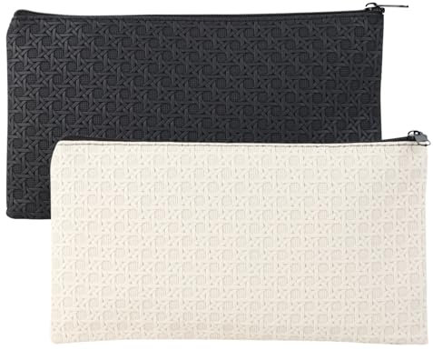 Greyoe Banktasche, Geldtasche, 2 Stück Geldtaschen Banktasche, Feuerfest und Wasserdicht, 28 x 15,5 cm, Sicherheits-Reißverschluss zur Aufbewahrung von Bargeld und wichtigen Dokumenten