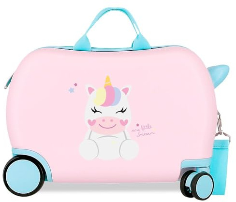 Roll Road Happy Valigia per bambini rigida Chiusura a combinazione laterale 4 ruote Bagagli a mano è realizzato in ABS, un materiale rigido e leggero., Little Teddy, Taglia unica, Valigia per bambini