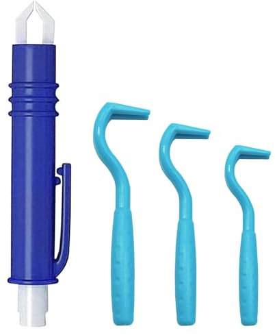 WOLMIK Set di 4 strumenti per la rimozione delle zecche, kit professionale per rimuovere le zecche, con 1 pinzetta per la rimozione delle zecche e 3 ganci per zecche, per cani, gatti, cavalli e altri