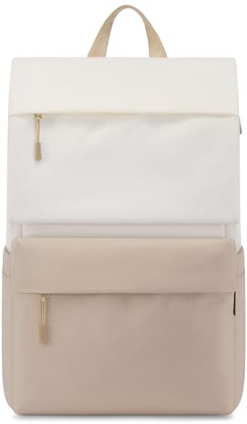 LOVEVOOK Rucksack Damen Herren, Wasserdicht Laptop Rucksäcke Groß Schulrucksack Teenager, Women Men Backpack Tagesrucksäcke Arbeitsrucksack Daypack für Business Schule Uni (15.6, Beige Khaki)